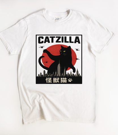 Catzilla Cat Funny T-Shirt