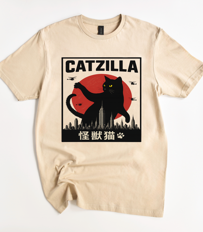 Catzilla Cat Funny T-Shirt