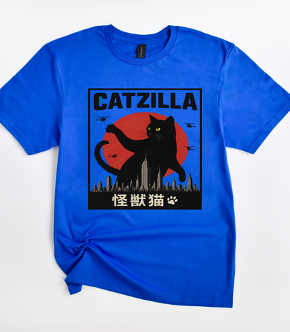 Catzilla Cat Funny T-Shirt