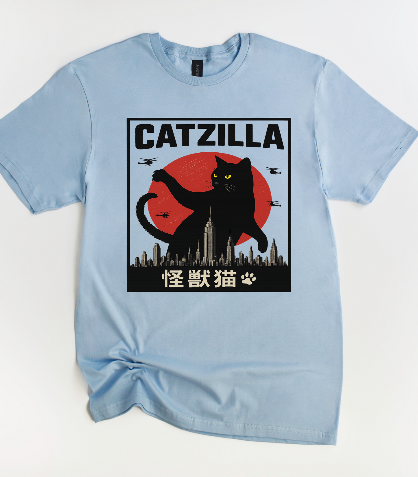 Catzilla Cat Funny T-Shirt