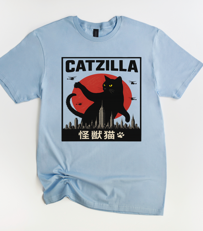 Catzilla Cat Funny T-Shirt