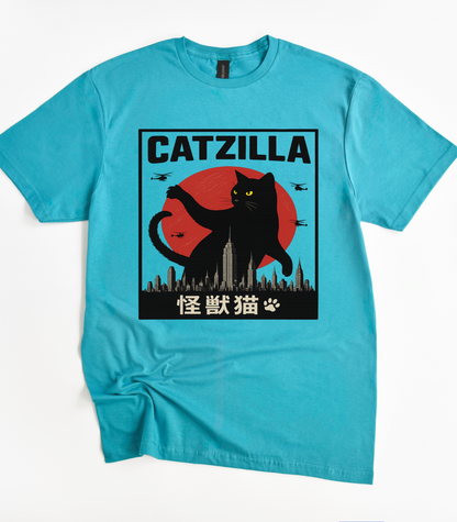 Catzilla Cat Funny T-Shirt