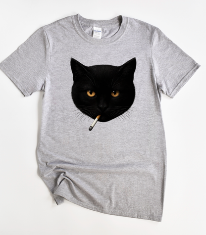 Smoking Cat T-Shirt