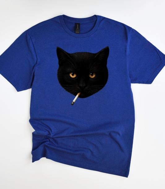 Smoking Cat T-Shirt
