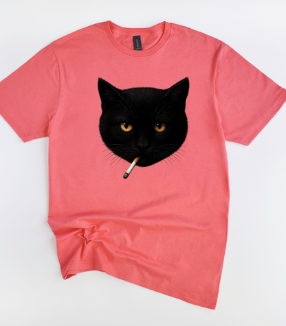 Smoking Cat T-Shirt