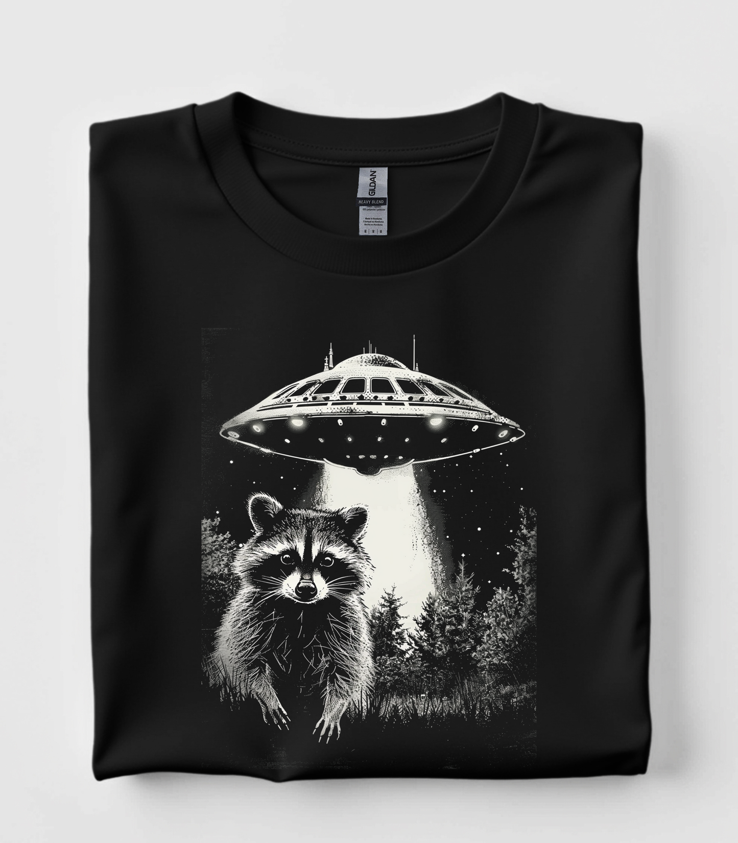 Space Raccoon UFO T-Shirt