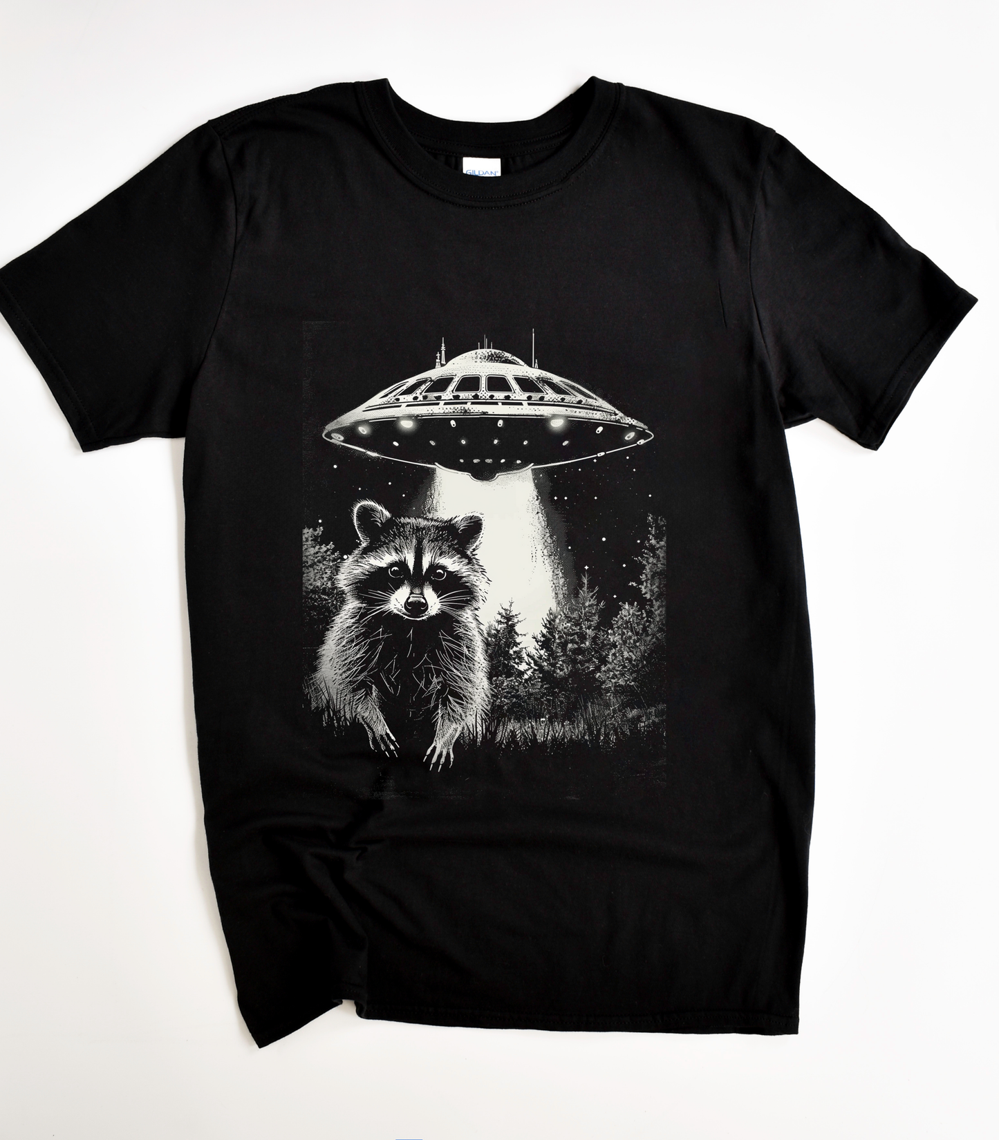 Space Raccoon UFO T-Shirt