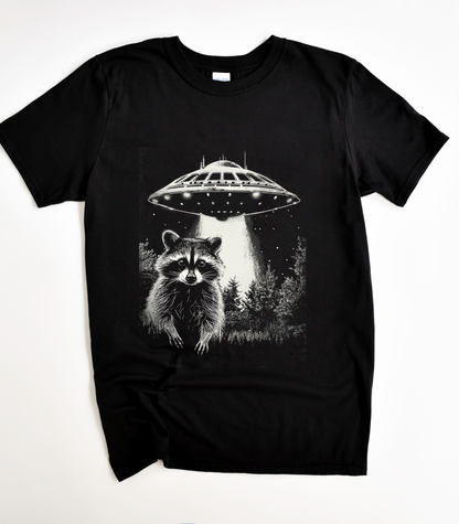 Space Raccoon UFO T-Shirt