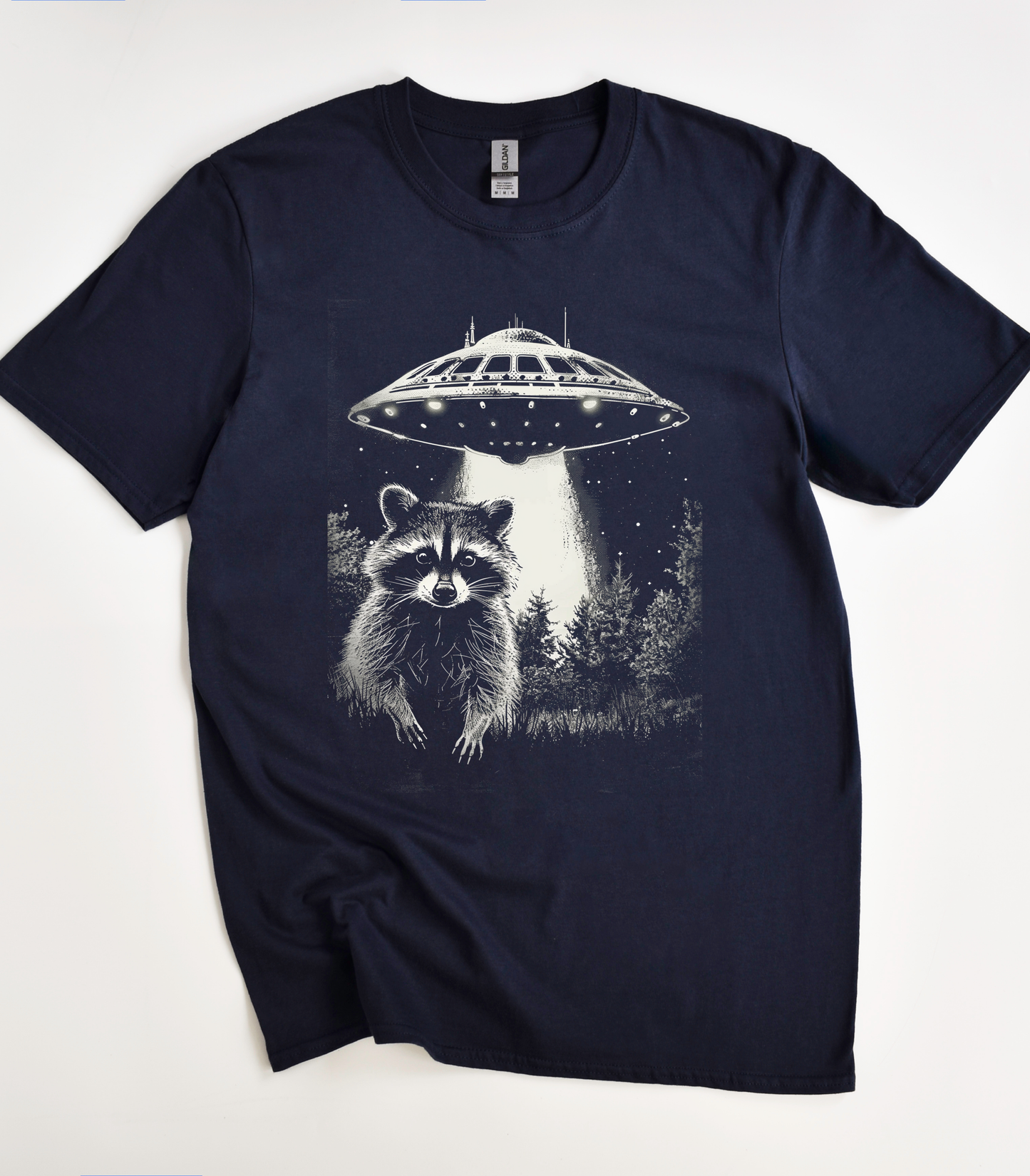 Space Raccoon UFO T-Shirt