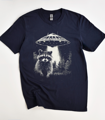 Space Raccoon UFO T-Shirt
