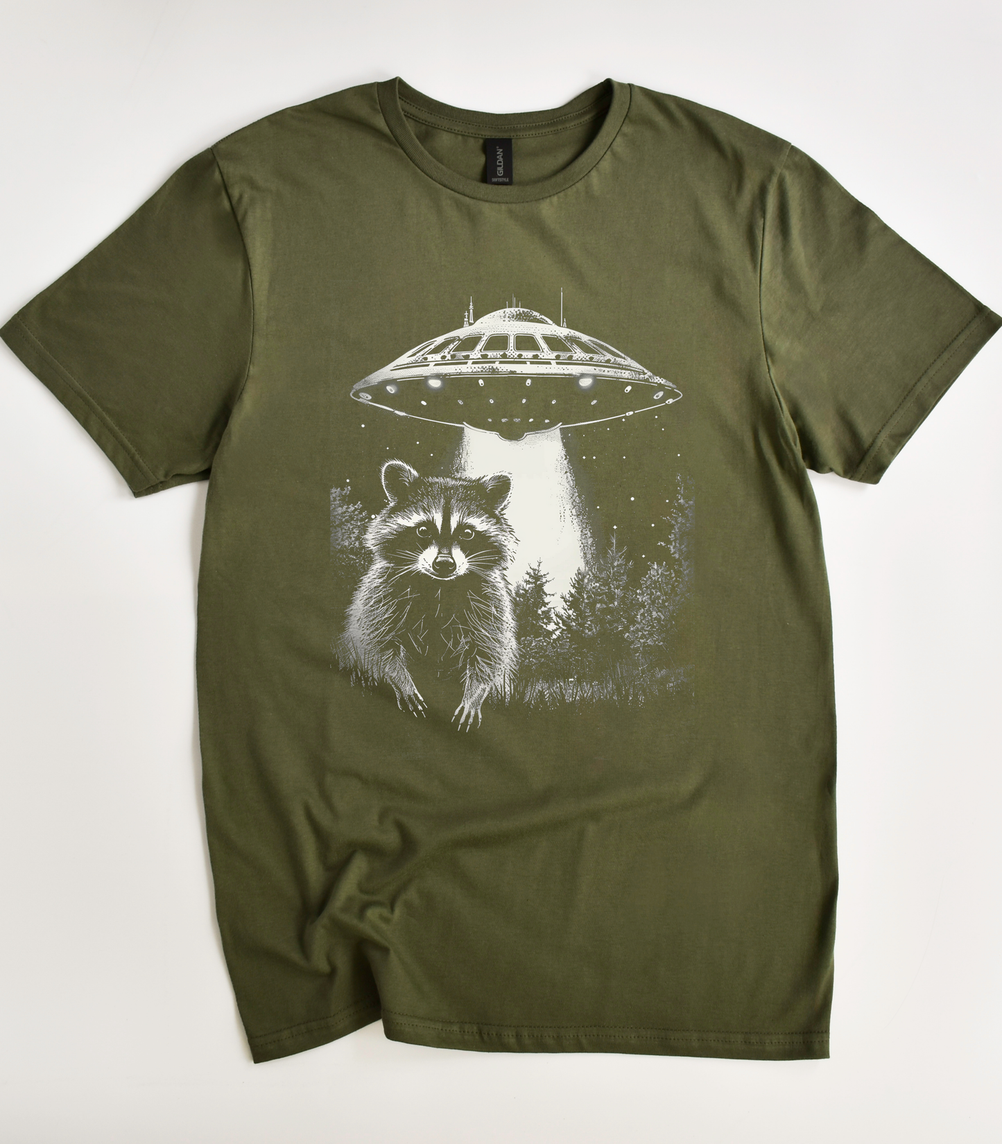 Space Raccoon UFO T-Shirt