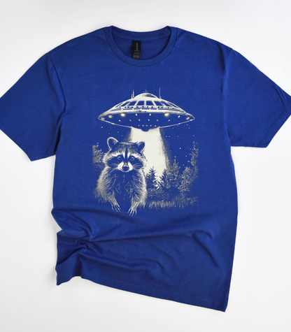 Space Raccoon UFO T-Shirt