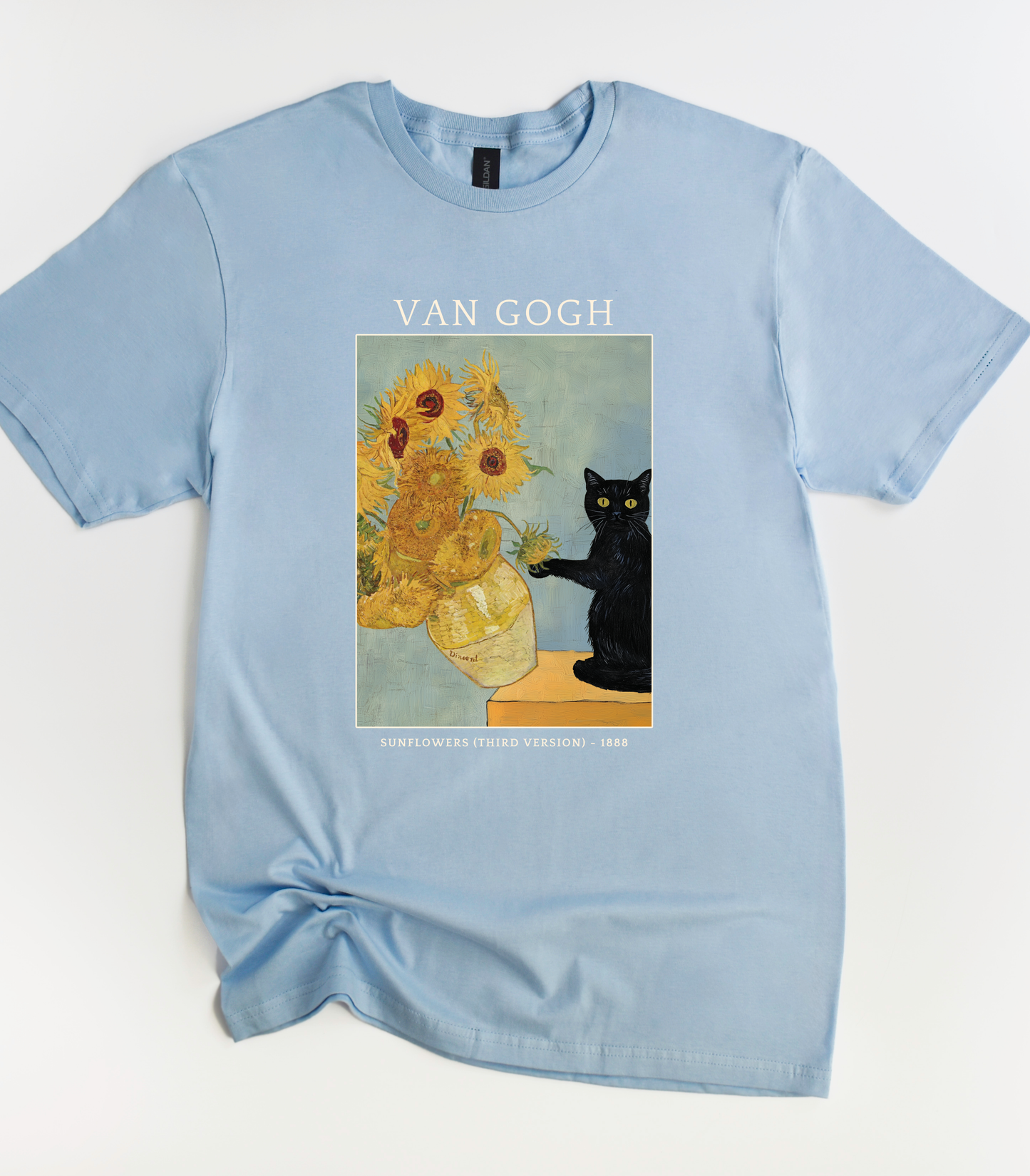 Van Gogh Cat T-Shirt