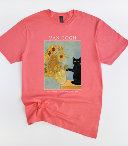 Van Gogh Cat T-Shirt