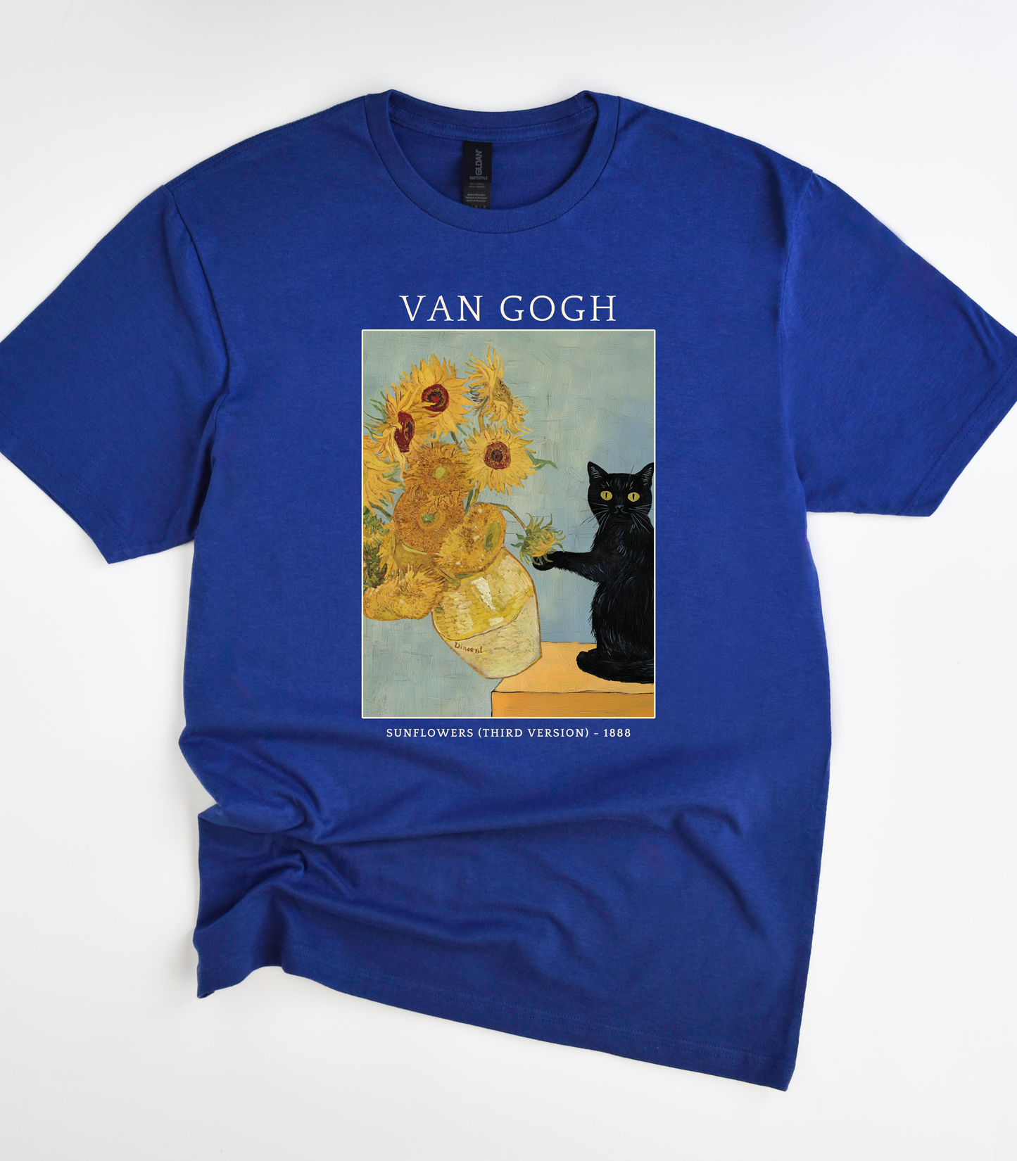 Van Gogh Cat T-Shirt