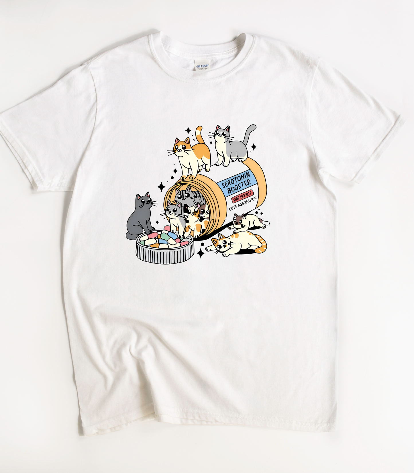 Serotonin Booster Cats T-Shirt