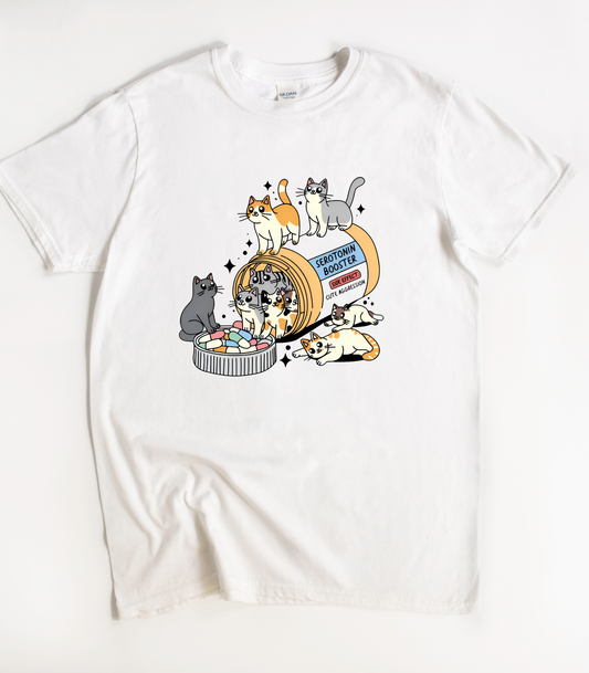 Serotonin Booster Cats T-Shirt