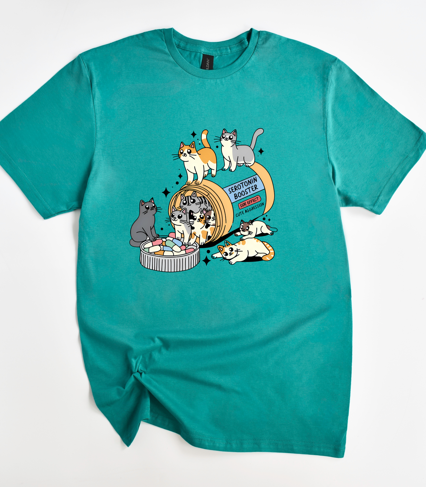 Serotonin Booster Cats T-Shirt
