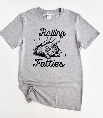 Rolling Fatties Cat T-Shirt