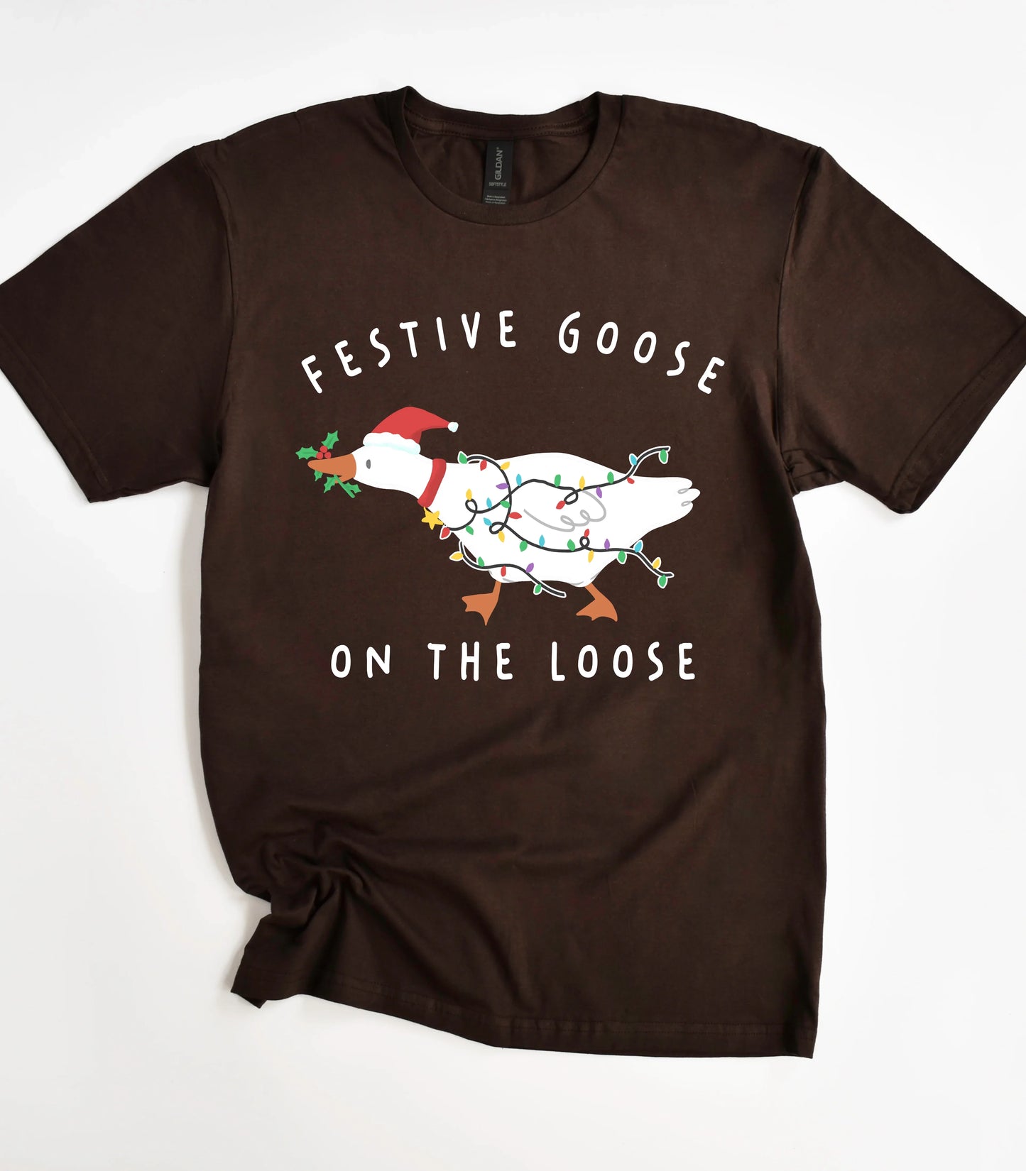 Festive Goose On The Loose T-Shirt