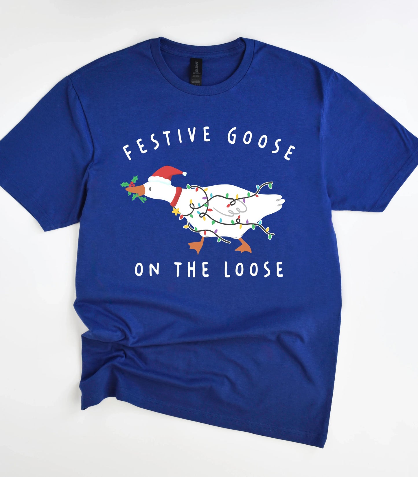 Festive Goose On The Loose T-Shirt