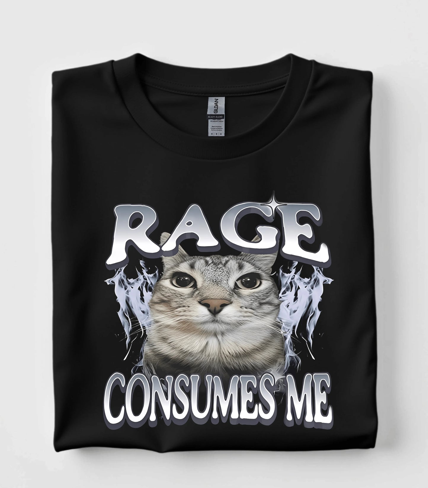 Rage Consumes Me Cat T-Shirt