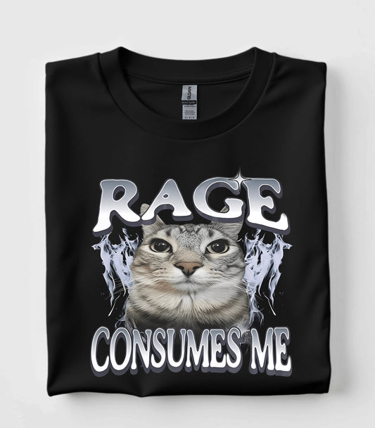 Rage Consumes Me Cat T-Shirt