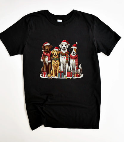 Santa Claus Dogs T-Shirt