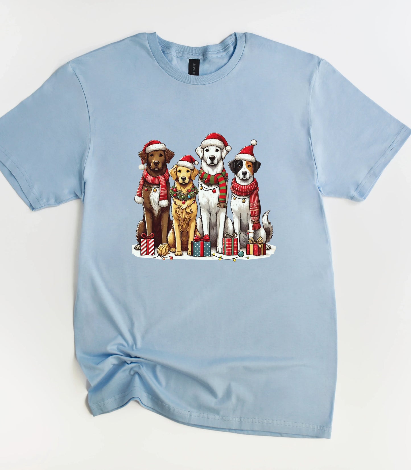 Santa Claus Dogs T-Shirt