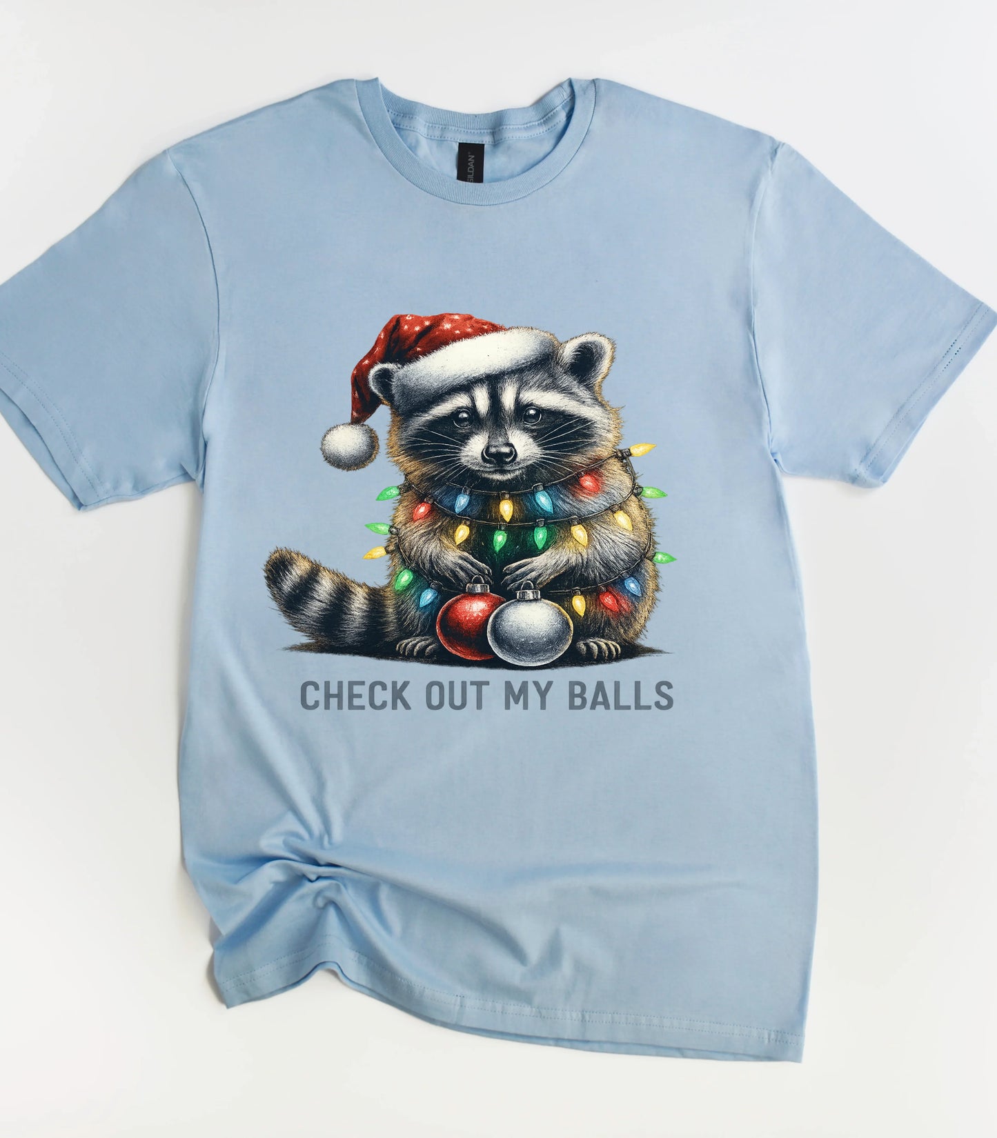 Check Out My Balls Funny Raccoon T-Shirt