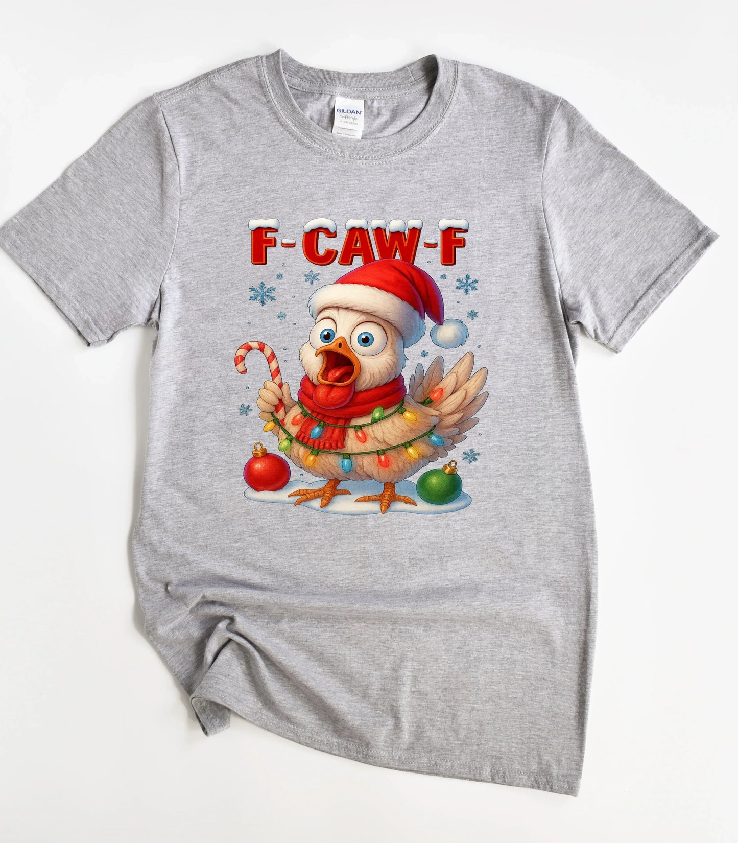 F-CAW-F Christmas Chicken T-Shirt