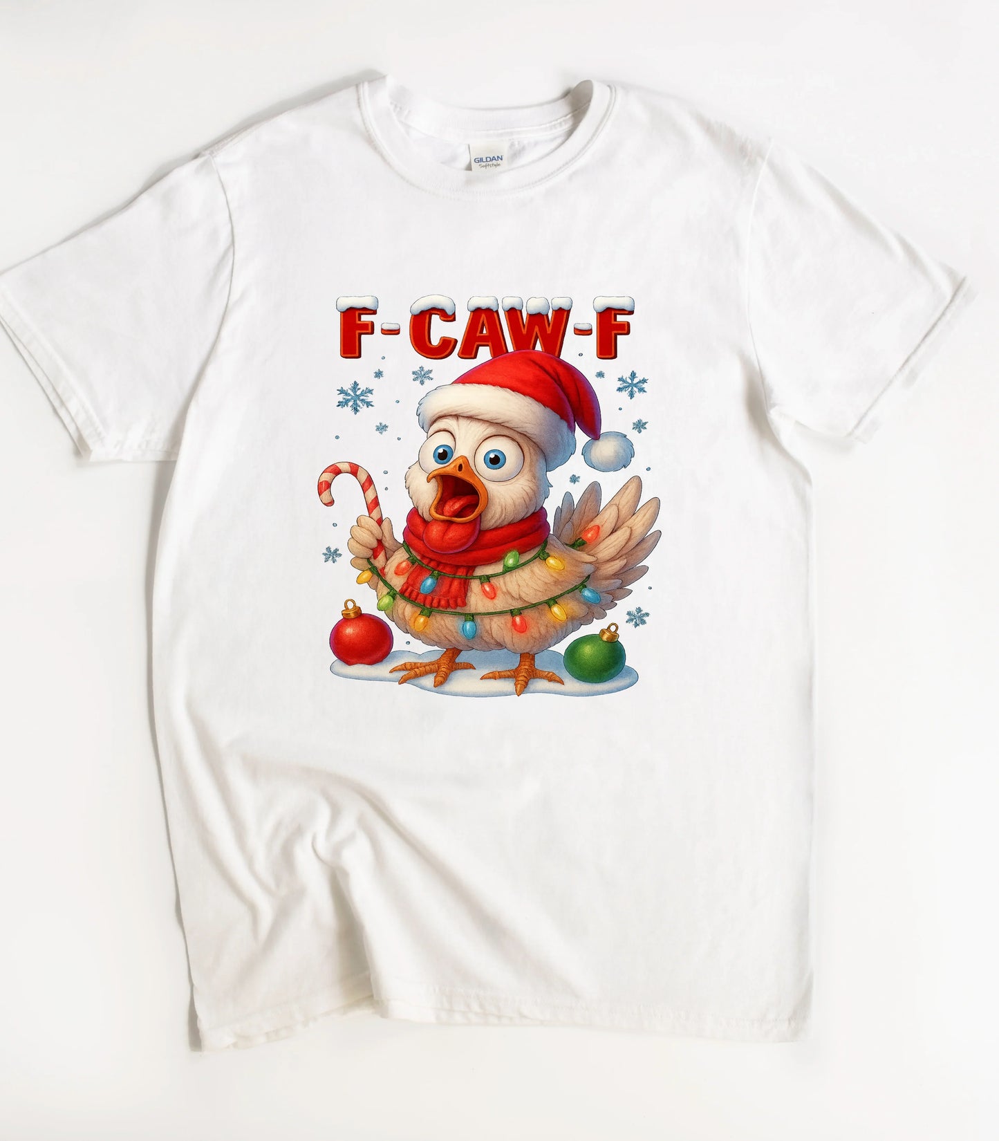 F-CAW-F Christmas Chicken T-Shirt
