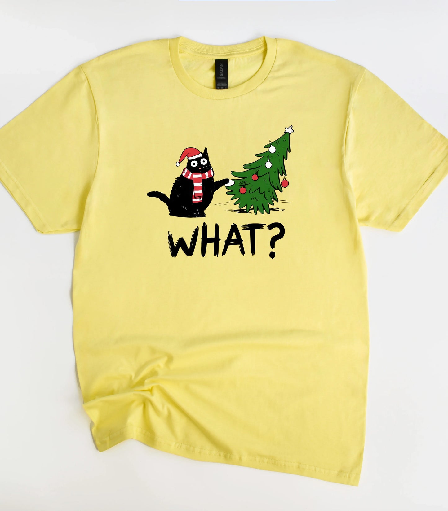 What Funny Christmas Cat T-Shirt