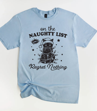 On The Naughty List Christmas T-Shirt