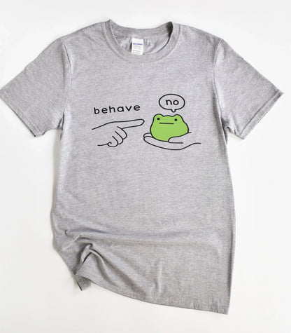 Behave No Dishonest Frog Meme T-Shirt