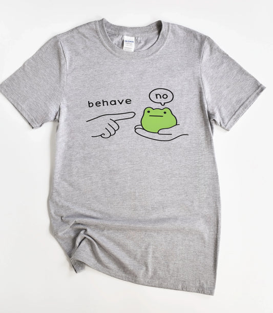 Behave No Dishonest Frog Meme T-Shirt