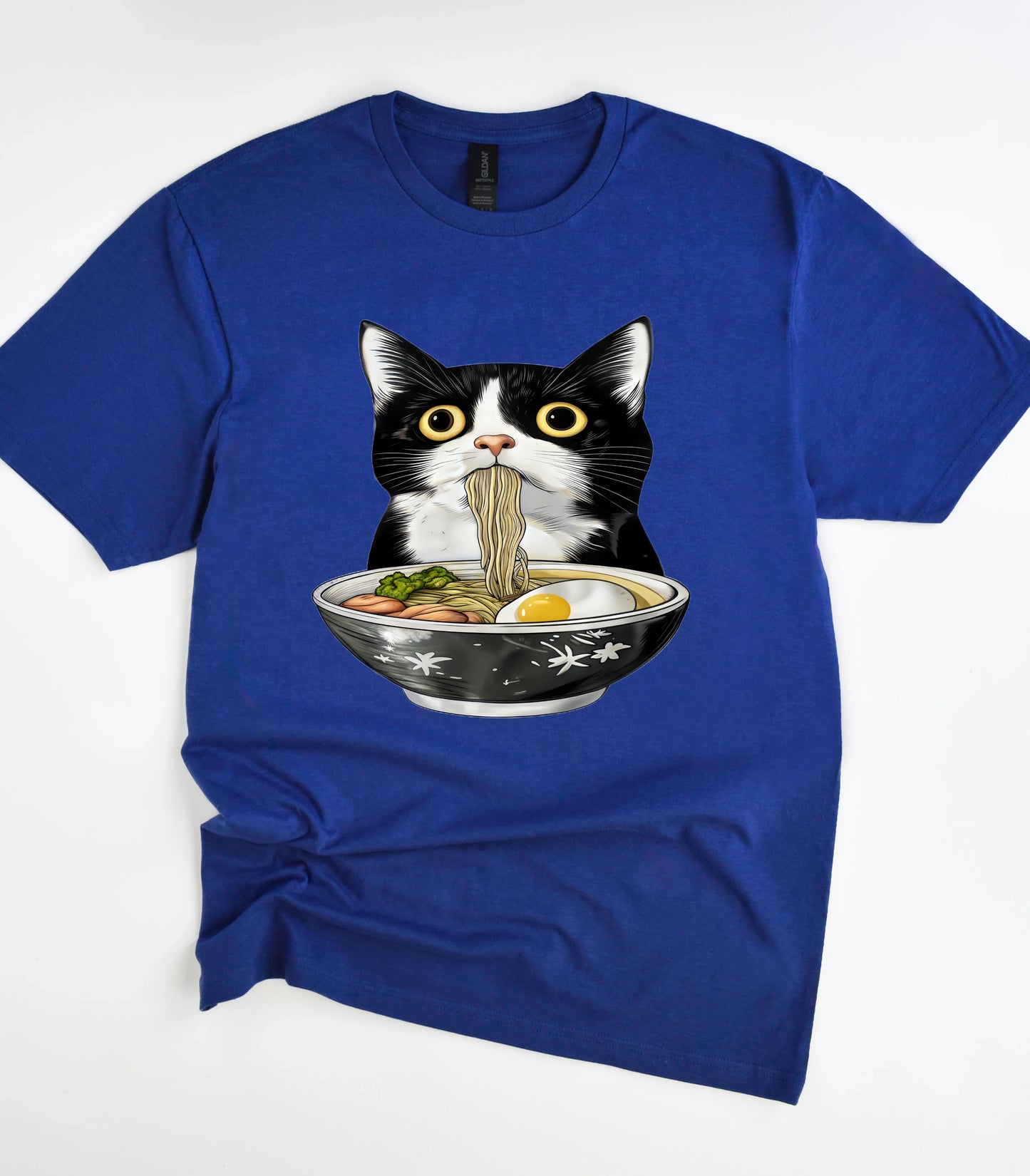 Cute Cat Eating Ramen T-Shirt