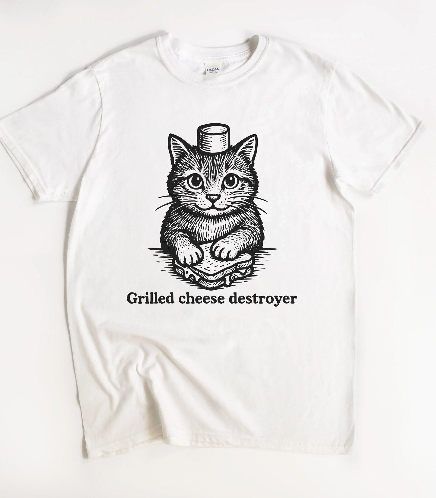 Grilled Cheese Destroyer Cat T-Shirt