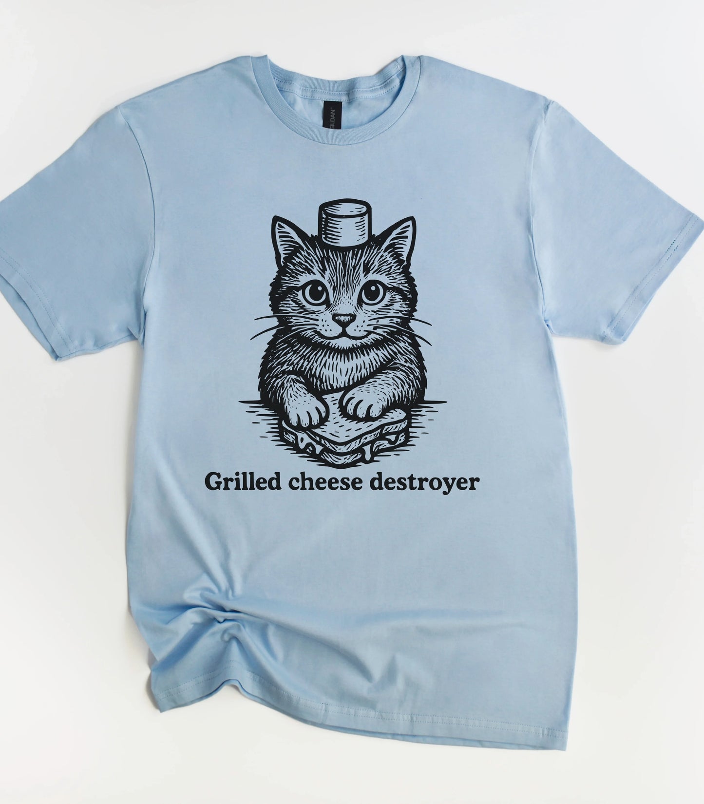 Grilled Cheese Destroyer Cat T-Shirt