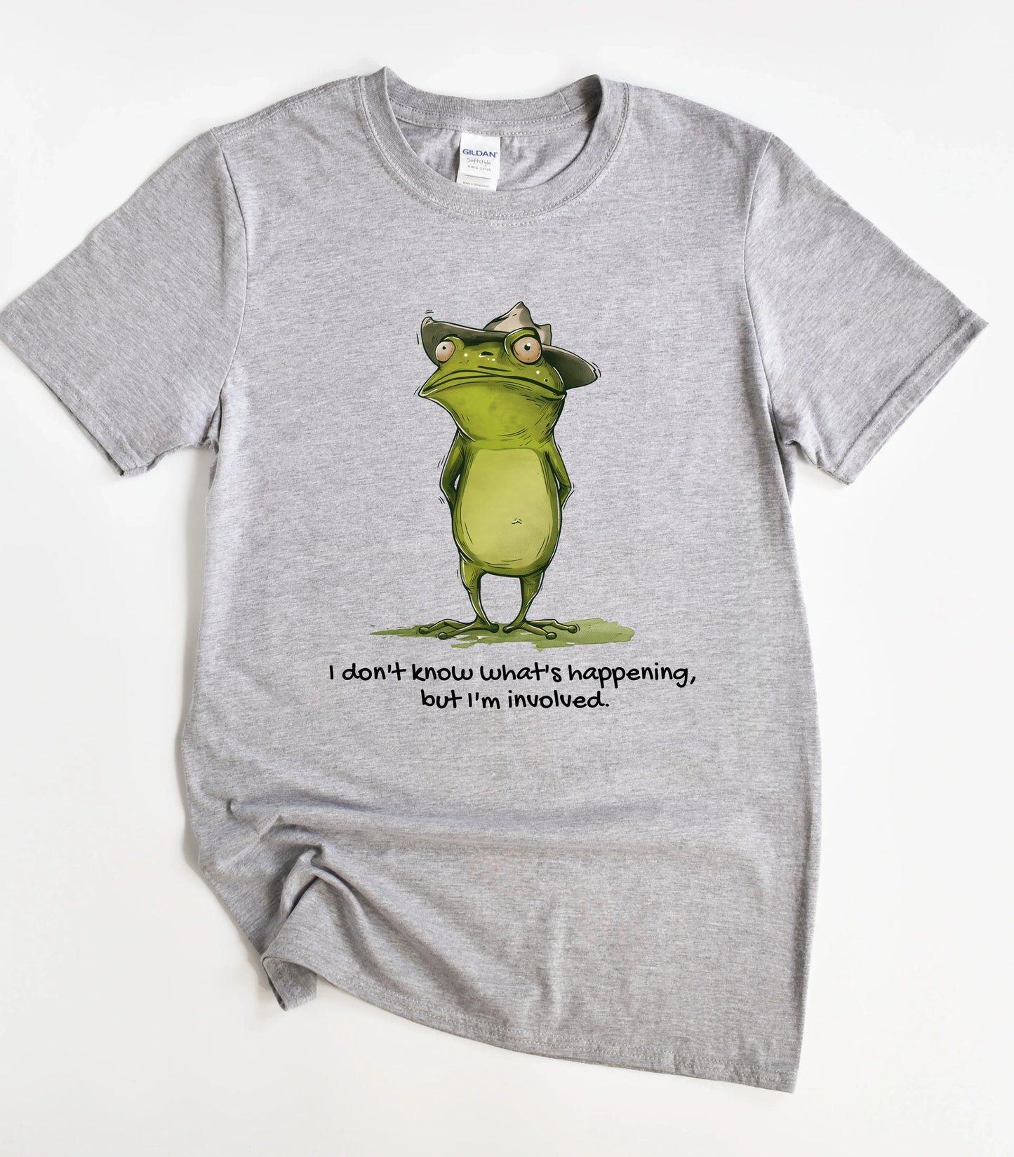 I Don't Know What's Happening But I'm Involved Frog T-Shirt