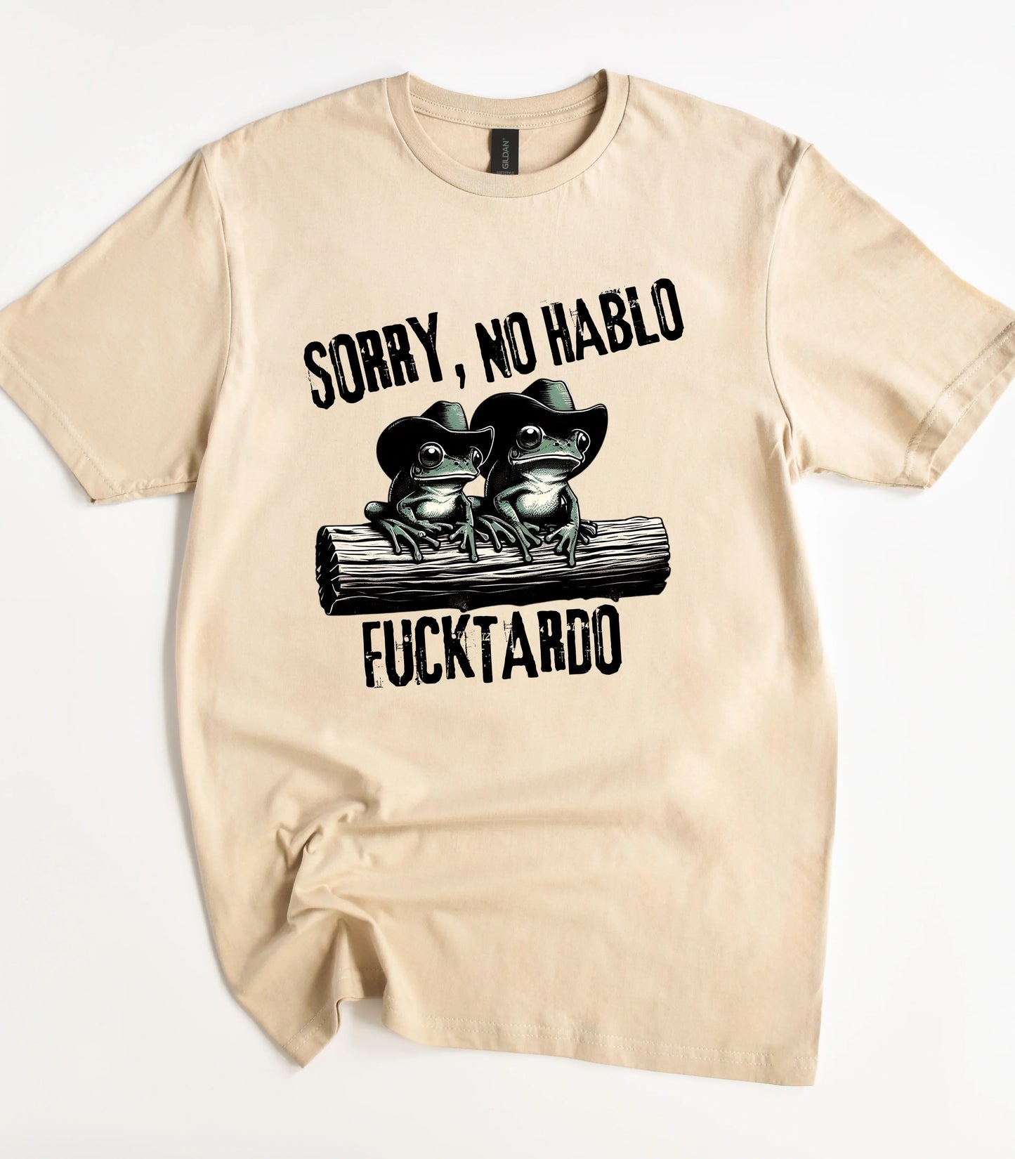 Sorry No Hablo Fucktardo Frog T-Shirt