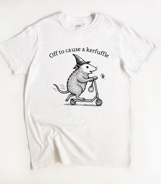 Opossum Off To Cause A Kerfuffle T-Shirt