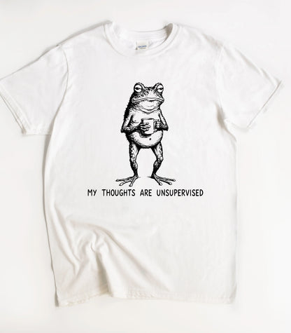 Frog My Thoughts Are Unsupervised T-Shirt