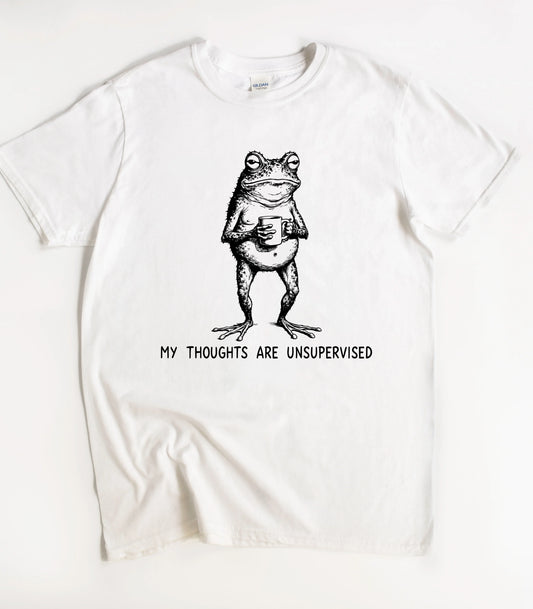 Frog My Thoughts Are Unsupervised T-Shirt