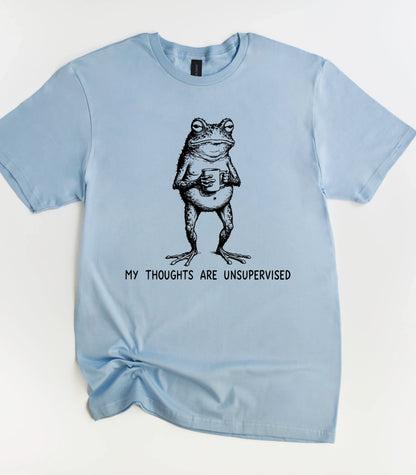 Frog My Thoughts Are Unsupervised T-Shirt