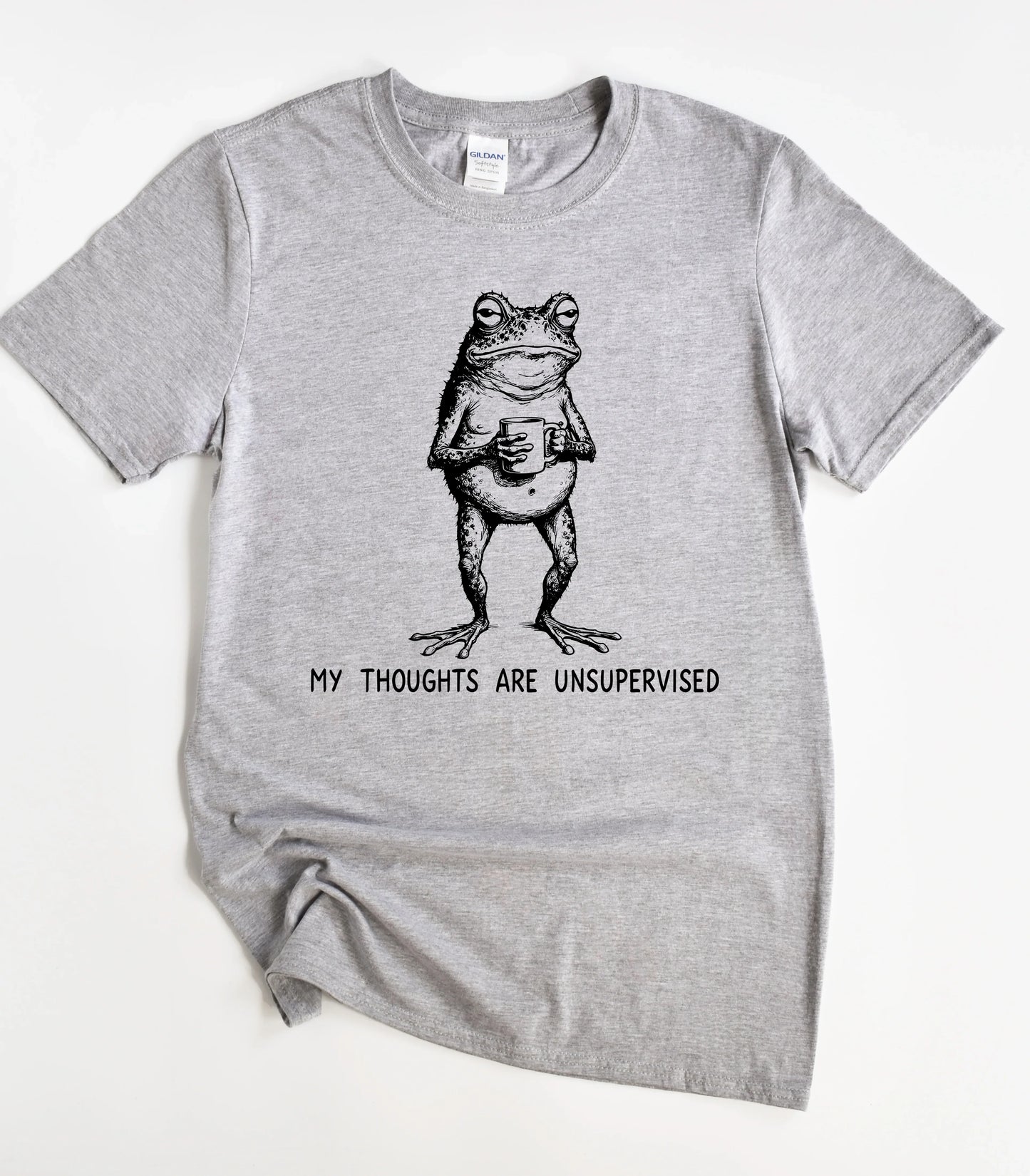 Frog My Thoughts Are Unsupervised T-Shirt
