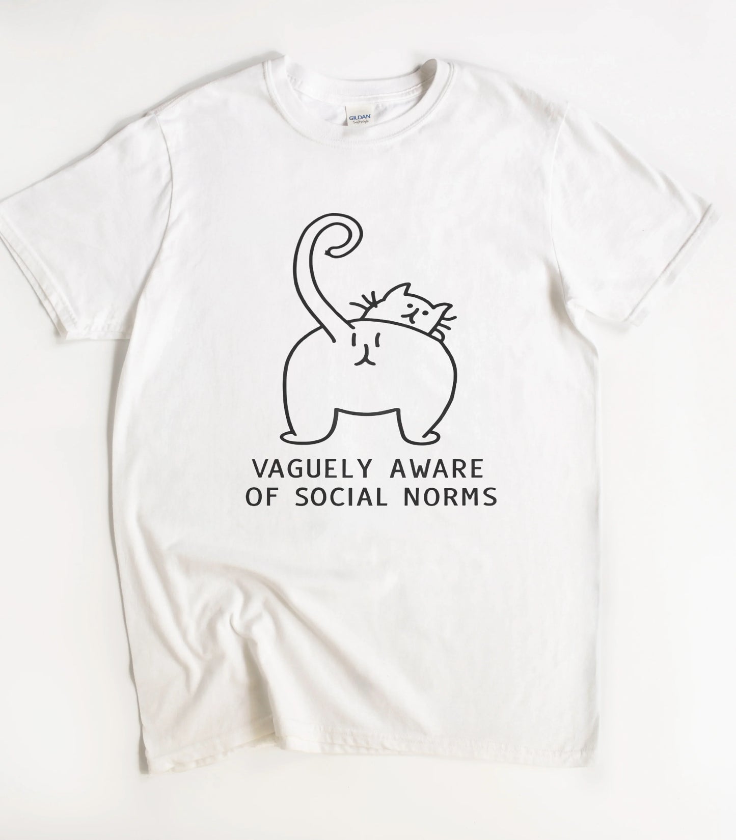 Cat Vaguely Aware Of Social Norms T-Shirt