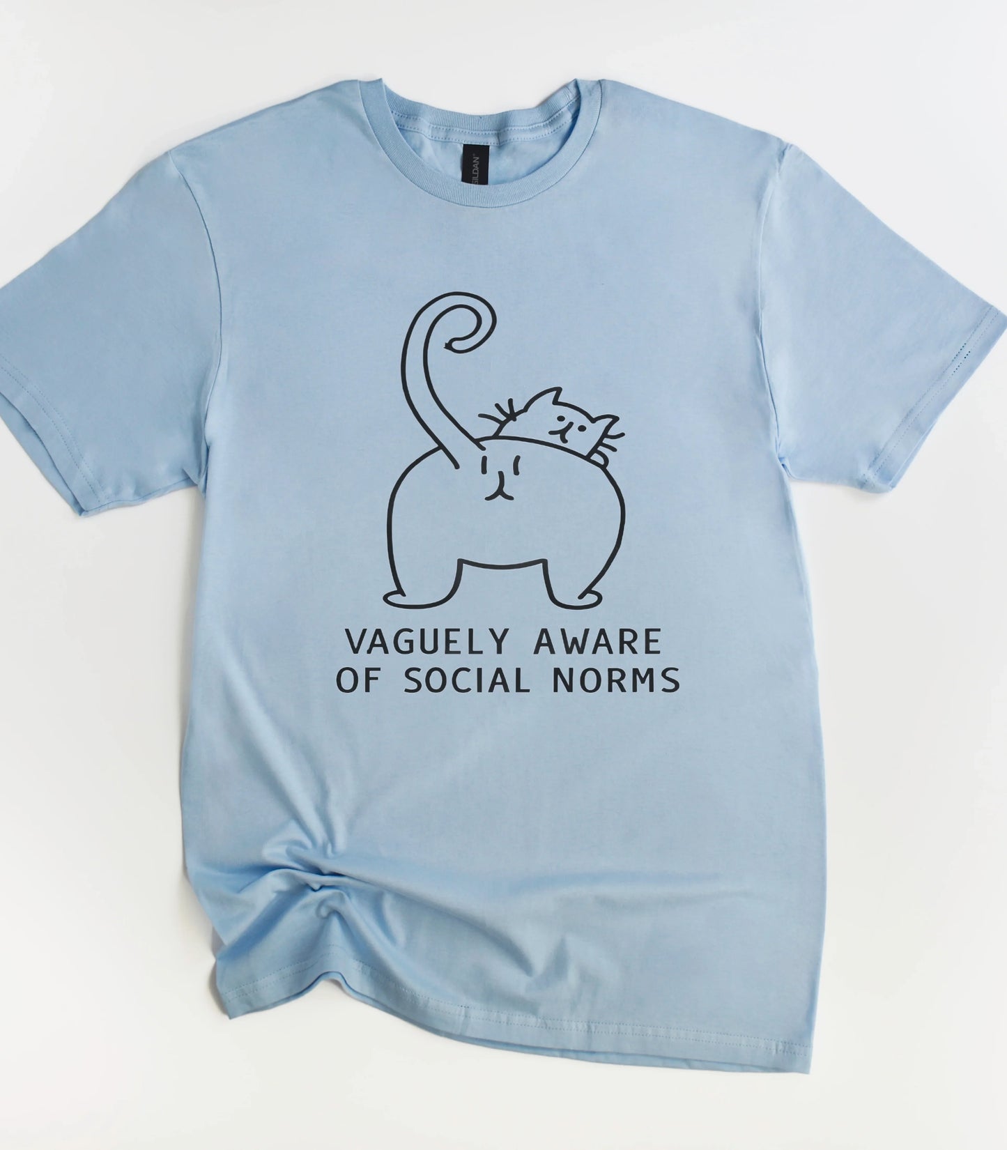 Cat Vaguely Aware Of Social Norms T-Shirt