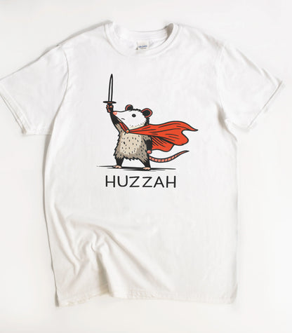 Huzzah Funny Opossum Meme T-Shirt