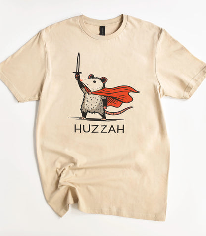 Huzzah Funny Opossum Meme T-Shirt